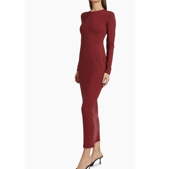 reformation nelle knit midi dress Knit Dress Reformation Burgundy Dress Reformation Nelle Knit Dress Burgundy  Medium Midi